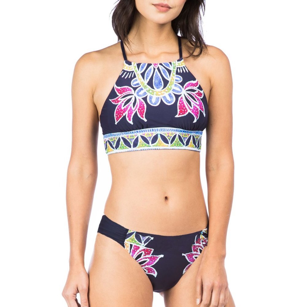Trina Turk Lotus Batik Bikini Top & Bottom Set